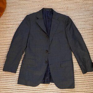 Suitsupply Men's Suit - Dark Grey Sharkskin Pure Wool S110's